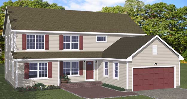 Plan #412-02 - 5 Bedroom,  4 Bath, 2708/Sqft Traditional