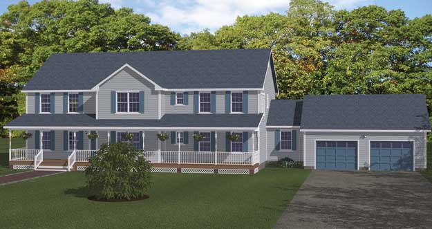 Plan #414-02 - 5 Bedroom,  3.5 Bath, 4038/Sqft Traditional