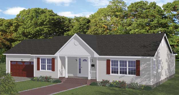 Plan # 801 - 3 Bedroom,  2 Bath, 1641/Sqft Ranch