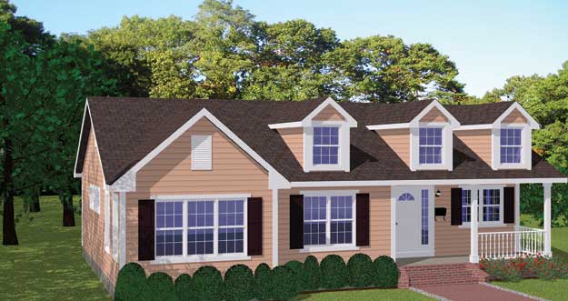 Plan # 803 - 3 Bedroom,  2 Bath, 1540/Sqft Ranch
