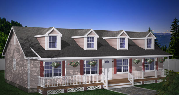 Plan # 833 - 3 Bedroom,  2 Bath, 1538/Sqft Country Home