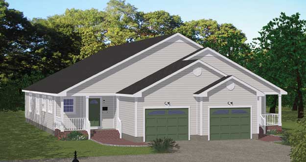 Plan # 904 - 2 Unit, 2872/Sqft Duplex