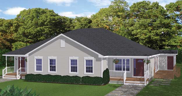Plan # 906 - 2 Unit, 2789/Sqft Duplex