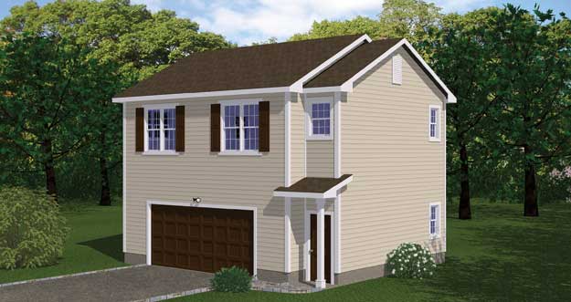 Plan # 938 - 1 Bedroom,  1 Bath, 674/Sqft Garage / Apt
