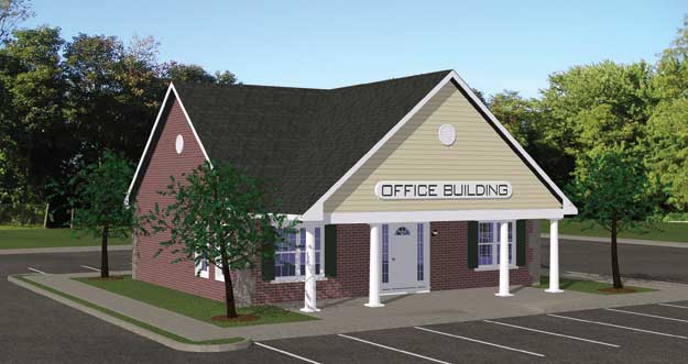 Plan # 950 - 1 Tenant, 1208/Sqft General Office